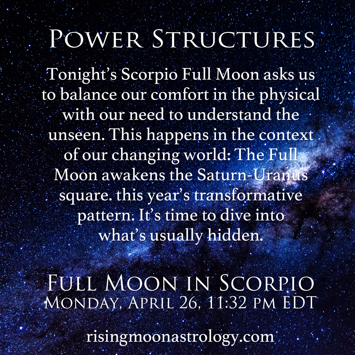 Full Moon In Scorpio: Power Structures – Rising Moon Astrology